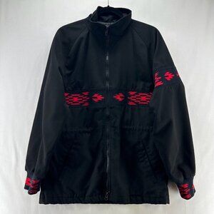 Keyston Cross J Enterprises Jacket Mens S Aztec Zip Up Lined Sunbrella USA Black